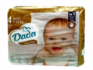 Подгузники Dada Extra Care №4 (7-16 кг) 33шт.(золотая)