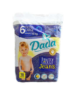 Трусики Dada Pantsy Jeans Extra Large №6 (от 16 кг) 18шт.