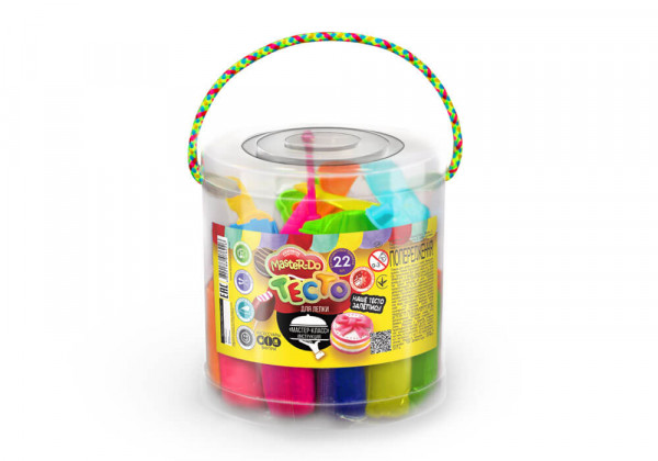 Тесто для лепки Danko Toys Master Do, ДТ-ТЛ-02-20, 22 цвета, в тубе