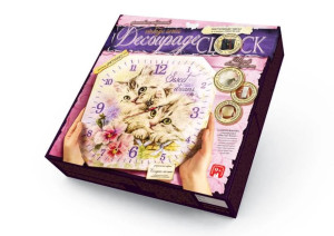 Набор креативного творчества Danko Toys Decoupage Clock