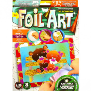 Аппликация цветной фольгой по номерам "Foil art" FAR01/01-10