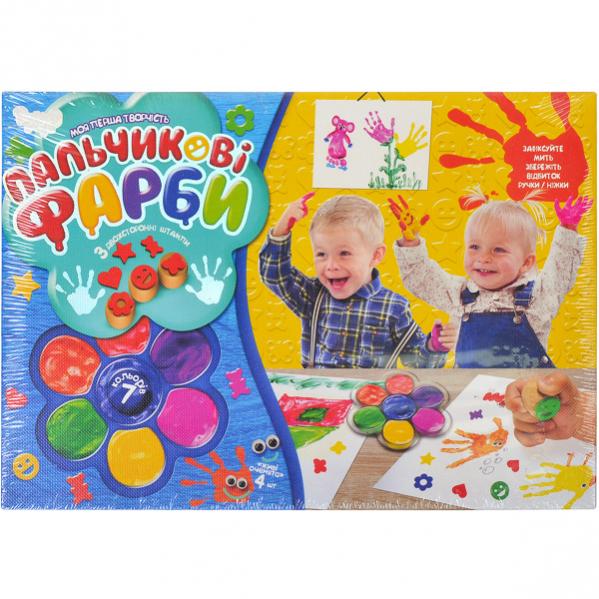 Пальчиковые краски Danko Toys Мое первое творчество PK-01-02, 7 цветов