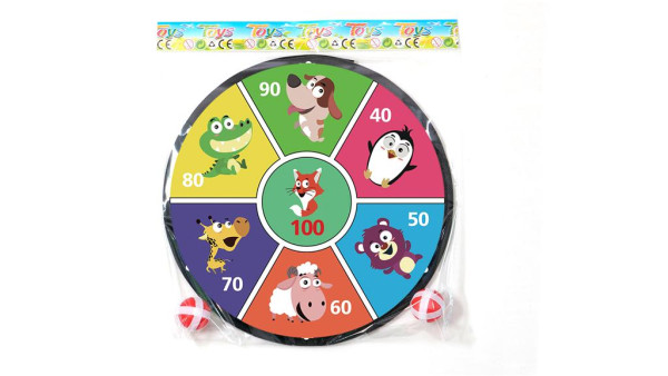 Дартс Toys 998-21A Wild animal, с мячиками