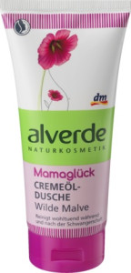 Крем - масло для душа Alverde Naturkosmetik Mamaglück Cremeol-Dusche (Германия), для беременных и кормящих мам, 200мл