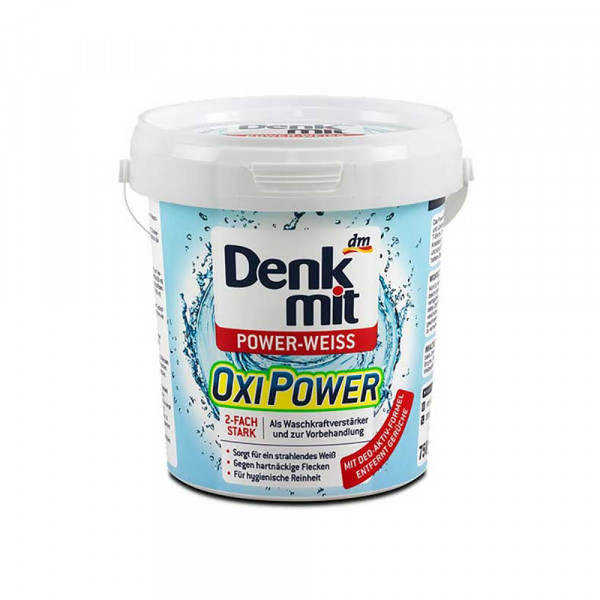 Пятновыводитель с кислородом для белого белья DenkMit (Германия) Oxi Power Power-WEISS, 750гр