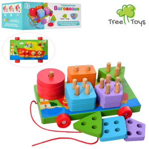 Игрушка деревянная Tree Toys MD 1262 Геометрика, 18 см