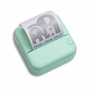 Портативный принтер Mini Printer, чёрно-белые фото, аккумуляторный