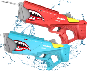 Водяной бластер Water gun Shark на аккумуляторе, автозаполнение, 42.5 см