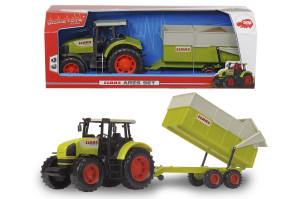 Игрушка Dickie Toys Трактор Claas Farm, с прицепом