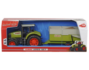 Игрушка Dickie Toys Трактор Claas Farm, с прицепом