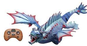 Динозавр на радиоуправлении, пускает пар, звук/свет