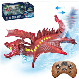 Динозавр на радиоуправлении, пускает пар, звук/свет