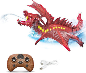 Динозавр на радиоуправлении, пускает пар, звук/свет