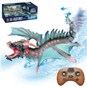 Динозавр на радиоуправлении, пускает пар, звук/свет