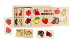 Домино детское, в деревянной коробке