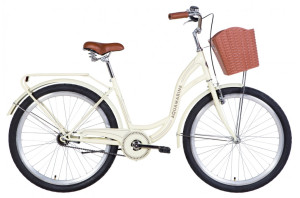 Велосипед двухколесный Velotrade Dorozhnik Aquamarine ST 2021, с багажником и корзинкой, 26 дюймов