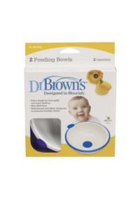 Тарелка глубокая Dr.Brown's, 2шт., тарелочка детская для кормления