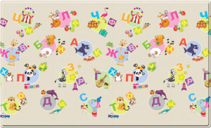 Детский игровой коврик Dwinguler Big Dino Land, русский алфавит, 2300х1400х15 мм