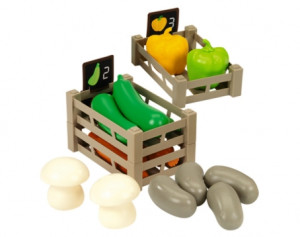 Игрушечный набор Ecoiffier Овощной супермаркет с тележкой, 40 элементов