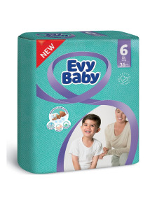 Подгузники Evy Baby Junior Extra Large №6 (16+ кг) 36 шт.