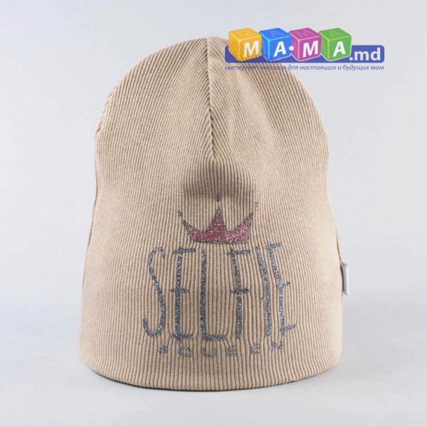 Шапка для девочек Лиззи SELFIE, двойной трикотаж, от 18 мес до 6 лет