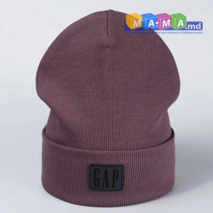 Шапка детская Лори GAP, трикотаж, с отворотом, 5-10 лет