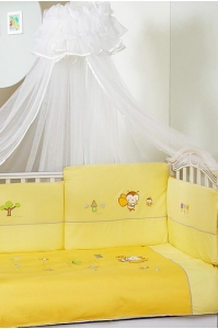 Комплект постельный Feretti Bee Prestige, постельное белье для детской кроватки: 6 элементов