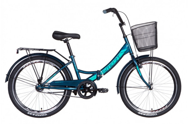 Велосипед двухколесный Velotrade Formula Smart ST Vbr 2021, с багажником и корзиной, 24 дюйма