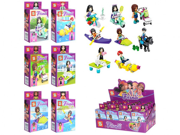 Конструктор Friends SY1186 Транспорт/игра/лошадка, от 20 деталей