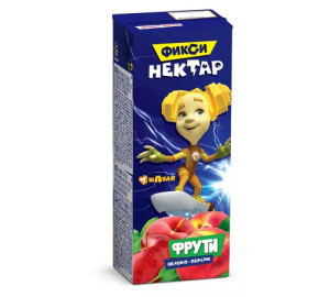 Сок детский Фрути Фиксики Яблоко-персик, нектар, 6m+, 200 мл
