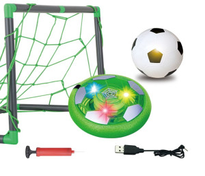 Детский игровой набор Hover Soccer Set: Футбольные ворота, ховер-мяч, надувной мяч, насос, свет