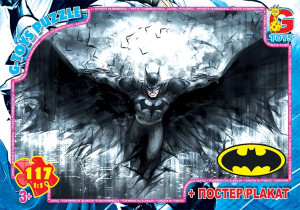 Пазлы G-Toys Микс картинок, 117 элементов, с плакатом