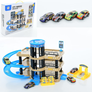 Гараж 3-этажный P9788A-1, 4 машинки