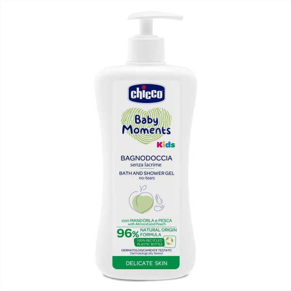 Гель для купания Chicco Baby Moments Kids, с дозатором, 500мл