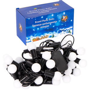 Гирлянда электрическая 13-103/13-104/13-105 Шишки/Шарики/Шишки-капли, цветная, 5,8м