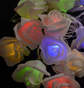 Гирлянда светодиодная 1652 LED Роза, длина 5м, IP 40, + переходник