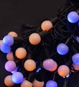 Гирлянда светодиодная 1311-1312 LED Шарики, размеры лампочек в ассортименте