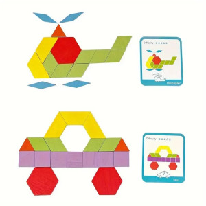 Головоломка Танграм из дерева, 155 элементов