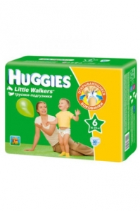 Трусики Huggies Little Walkers №6 (17-23кг) 30шт., подгузники