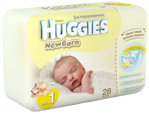 Подгузники Huggies NewBorn №1 (2-5кг) 28шт.