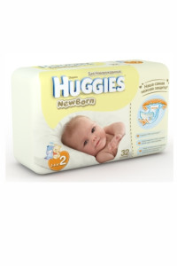 Подгузники Huggies NewBorn №2 (3-6кг) 32шт.