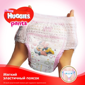 Трусики Huggies Pants для девочек №4 (9-14 кг) 36шт.