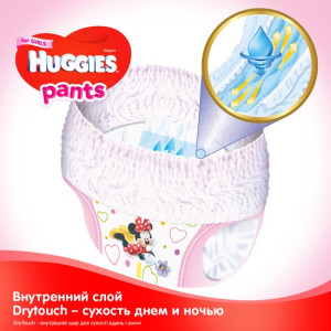 Трусики Huggies Pants для девочек №4 (9-14 кг) 36шт.