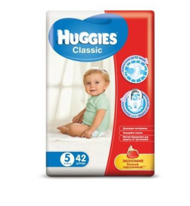 Подгузники Huggies Classic №5 (11-25 кг) 42шт.