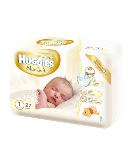 Подгузники Huggies Elite soft NewBorn №1 (2-5кг) 27шт.