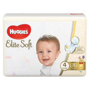 Подгузники Huggies Elite soft №4 (8-14кг) 33шт.
