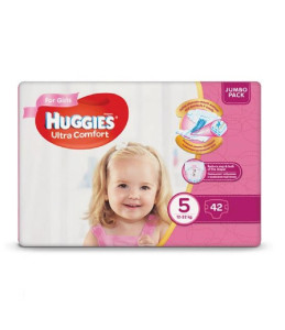 Подгузники Huggies Ultra Comfort Girl №5 (12-22 кг) 42шт., для девочек