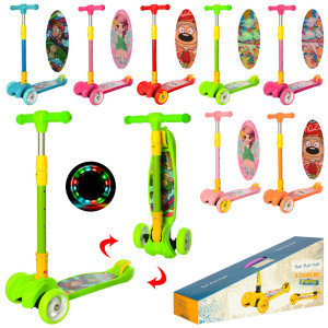 Самокат iTrike JR 3-060-11 MAXI, четырехколесный, складной
