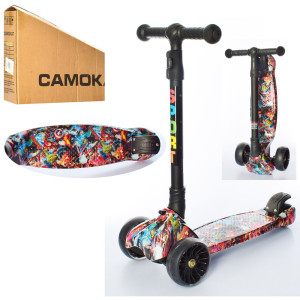 Самокат iTrike JR 3-060-16 MAXI, трехколесный, складной