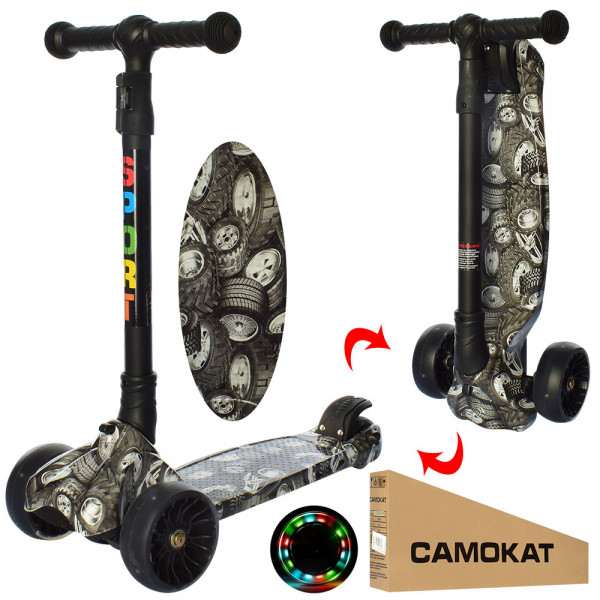 Самокат iTrike JR 3-060-16 MAXI, трехколесный, складной